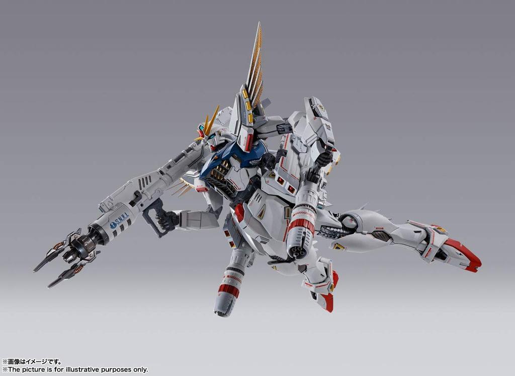 TAMASHII NATIONS METAL BUILD Mobile Suit Gundam F91 Gundam F91 CHRONICLE WHITE Ver. Ca.. 170 mm große, bewegliche Figur aus ABS, PVC und Druckguss, bemalt