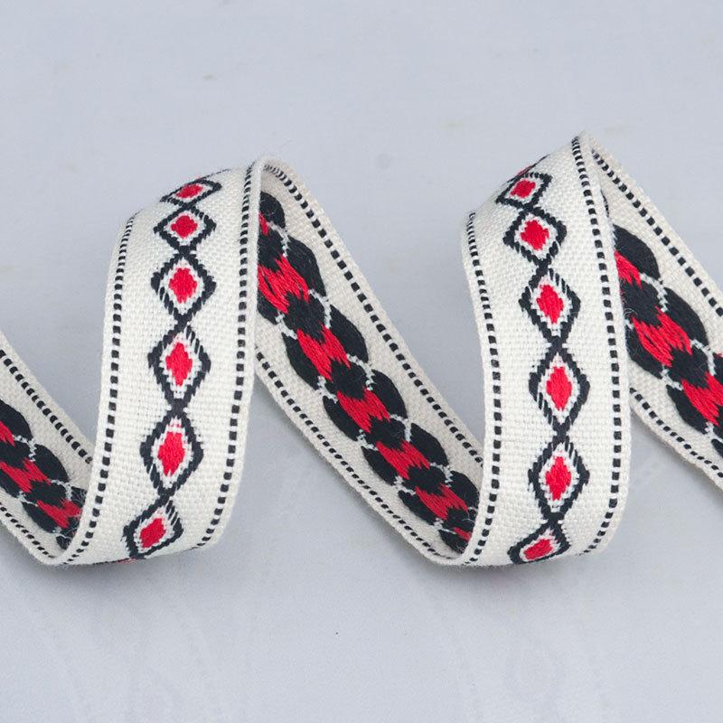 

Сделай сам Романтичный этнический стиль Полиэстер/хлопок Жаккардовая лента, Боковые полосы, Шнурки для воротника, Одежда, Сумки, Обувь, Шляпы, Аксессуары ручной работы, Ленты 2cm*50 yards