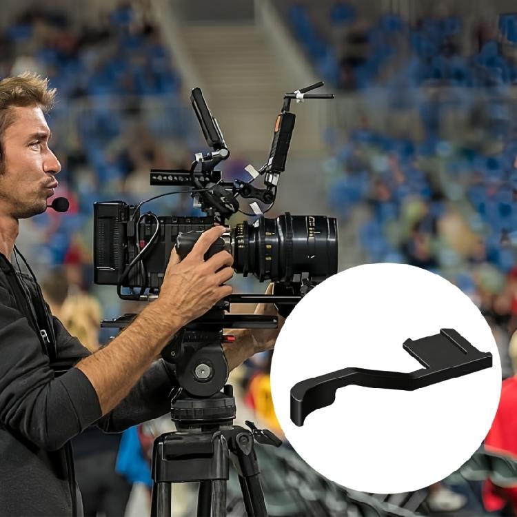 Camera Hand Grip Accessory for R50V, Aluminum Finger Rest with Textured Hold for Quick Handheld Camera Use Today