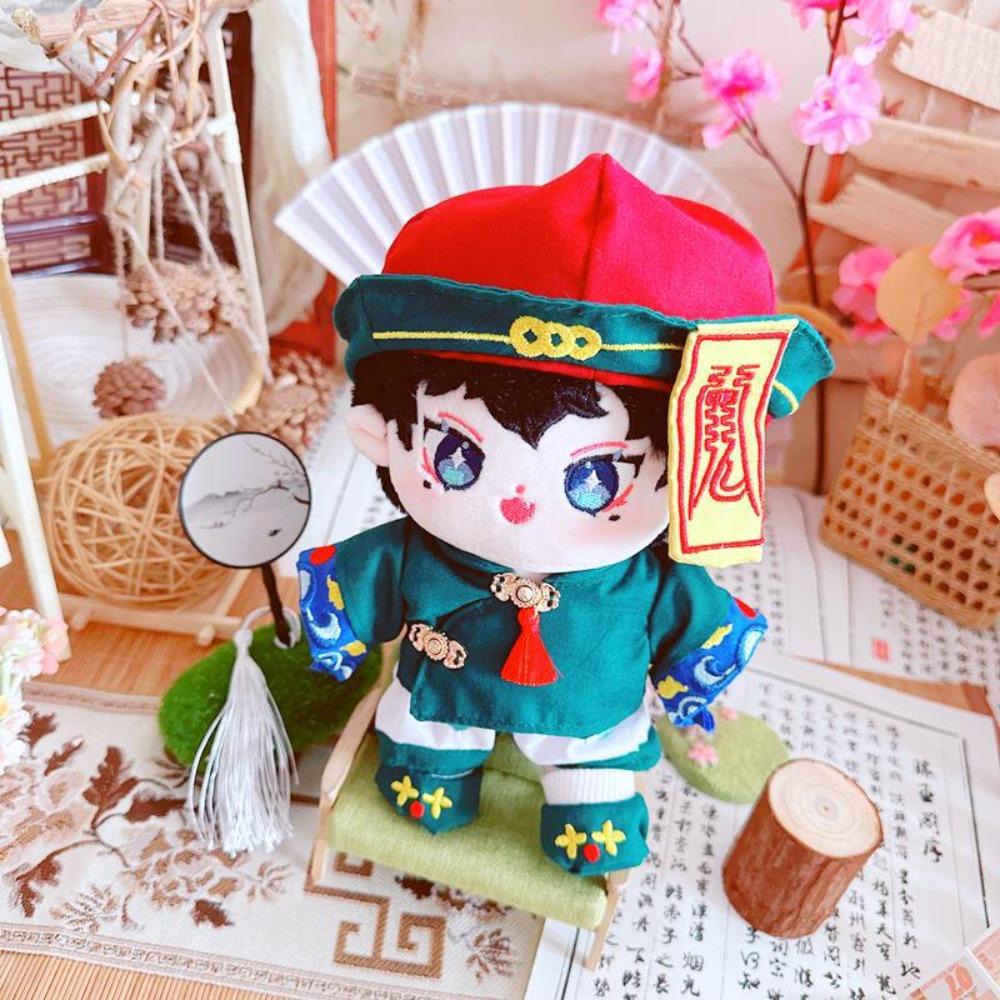 Green Cotton Doll Zombie Suit Cosplay Plush Dolls Clothes  20cm Cotton Doll
