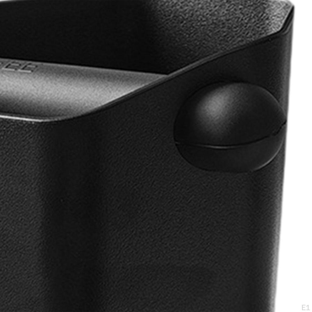 Barista Coffee Grind Bin Knock Out Box Black for Kitchen Countertop Accessories 12x11cm Slanted