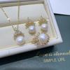 Luxurious Freshwater Pearl Ice & Snow Set: Textured, Niche, Versatile Fashion.