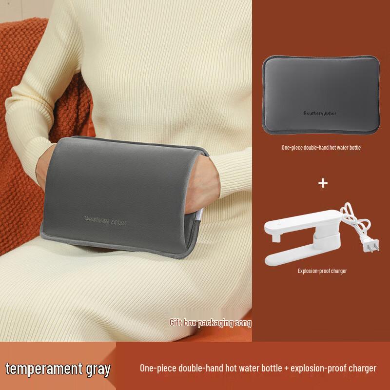 

WEZHO Rechargeable Electric Hot Water Bottle with Hand Pockets