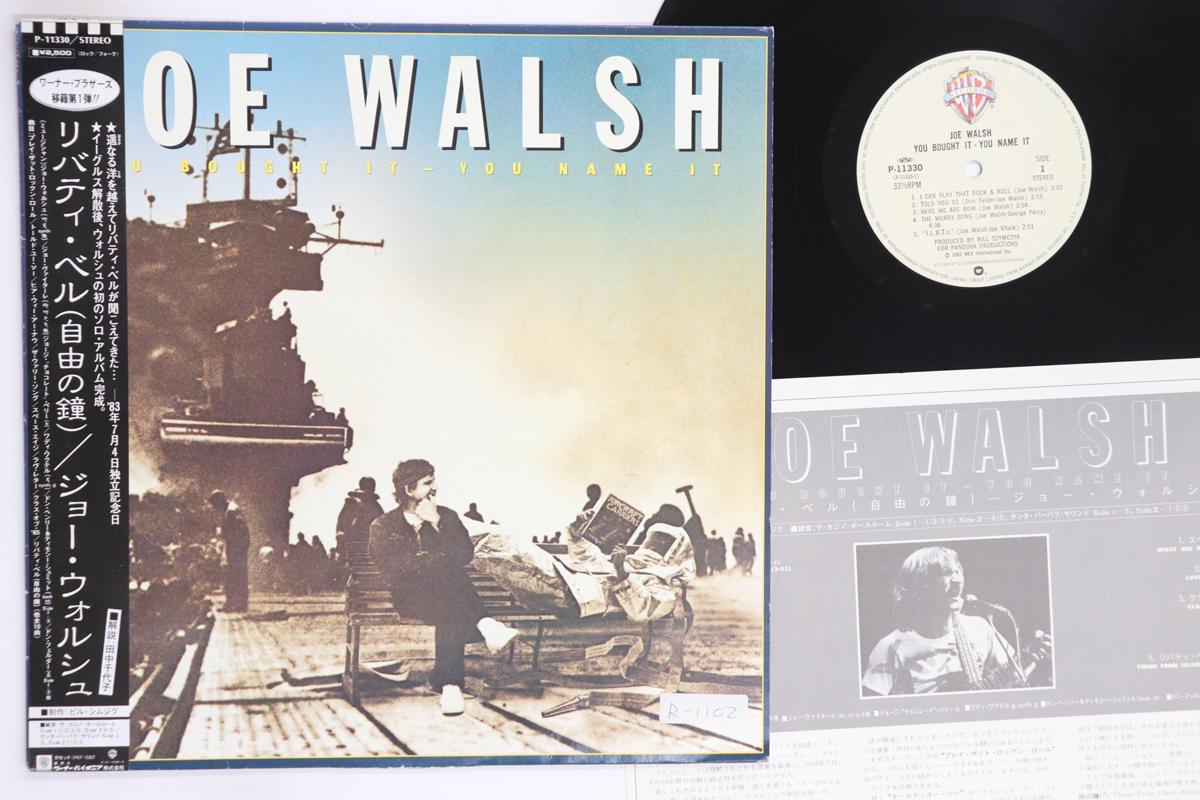 

LP Record JOE WALSH You Bought It You Name It P11330 WARNER BROS 1983 Japan Obi Rock Used