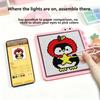 Intelligent LED Drawing Board Eye Protection Automatic Alignment APP Guided DIY Stress Relief Educational Art for All Ages