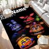 Custom Name Personalized Five Nights at Freddy's Print Carpet, Versatile Home Decor Rug, for Playroom, Apartment, Balcony, Entryway, Hallway Gift