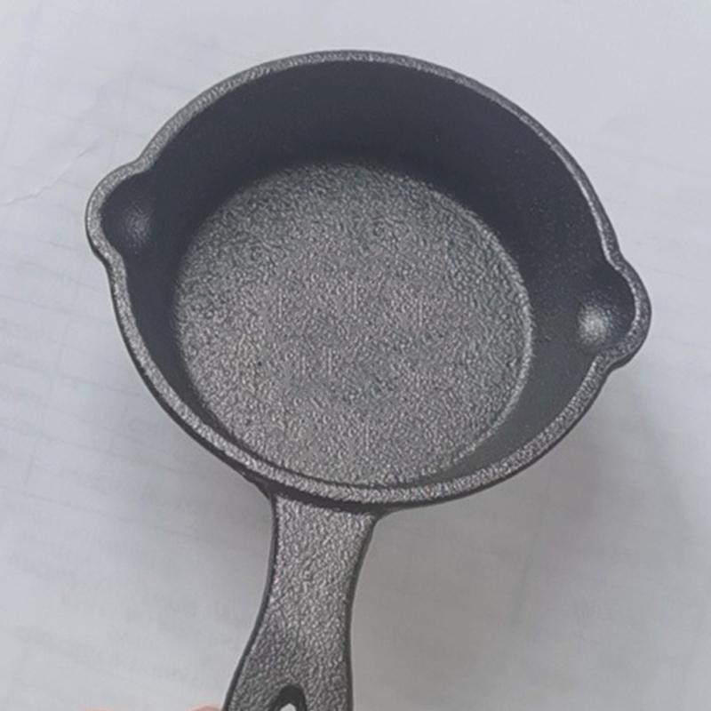 8.5CM Cast Iron Material Frying Pan Non-stick Cookware Fried Steak Pot Saucepans Kitchenware Kitchen Cooking Accessories