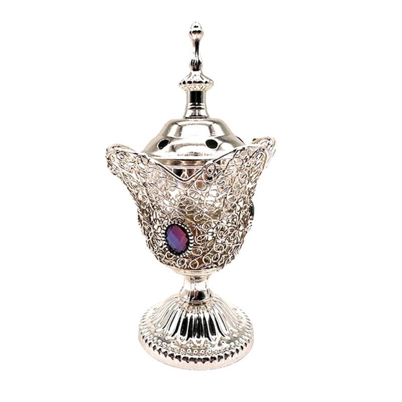 Creative Middle Eastern Gift Middle Eastern Golden 220V Electric Censers Metal Bakhoors Burners Safe ,Not Have Flame