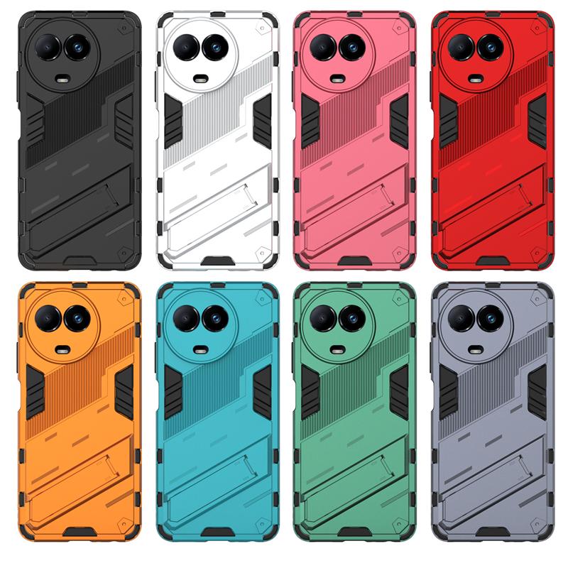 For Realme 11 5G Global Cover Case For Realme 11 5G Case Funda Armor Shockproof KidStand Hard PC Protective Phone Bumper