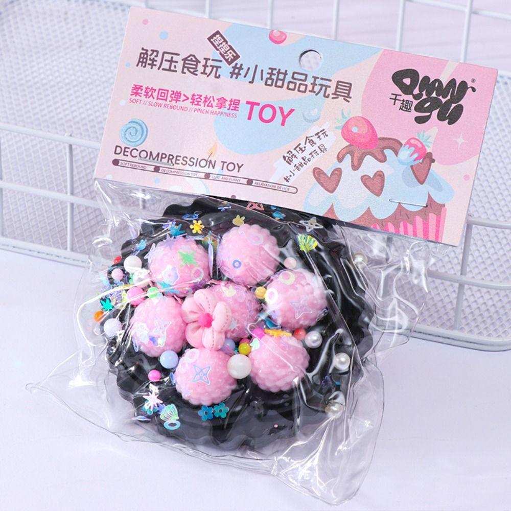 

Cake Food TPR Doughnut Toy Interesting Mini Squeeze Toy Slow Rebound Pinch Toy Office Workers style 5