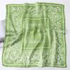 Fashion Print Silk Hairbands Scarf Women  Spring New Elagant Floral Bandana Neck Kerchief Head Bands Foulard Female Scarfs