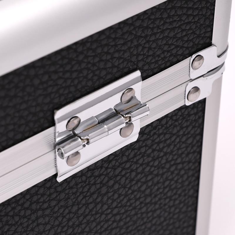 Barber Large Capacity Hair Styling Tools Storage Suitcase Makeup Organizer Shockproof Metal with Lock Suitcase Salon Tools Boxes