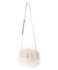Maison De Fleur Women's Faux Fur Mini Shoulder Bag, Grayish Blue, 8A43F0J8000