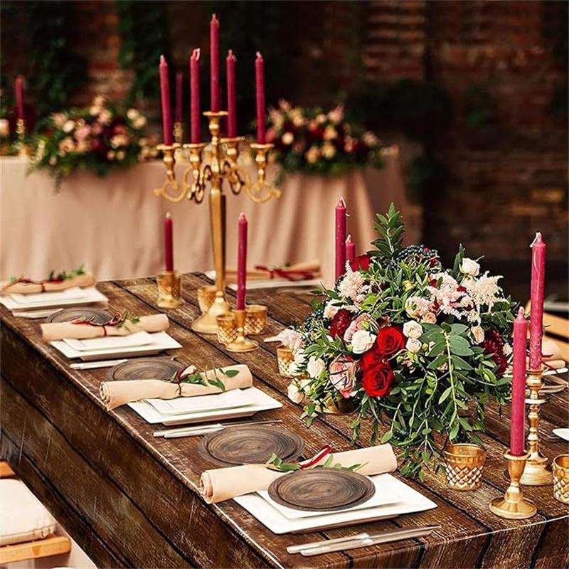 10pcs 7-inch/9-inch Retro Imitation Wood Grain Disposable Plate Paper Tray Birthday Party Holiday Party Decoration Household Ite