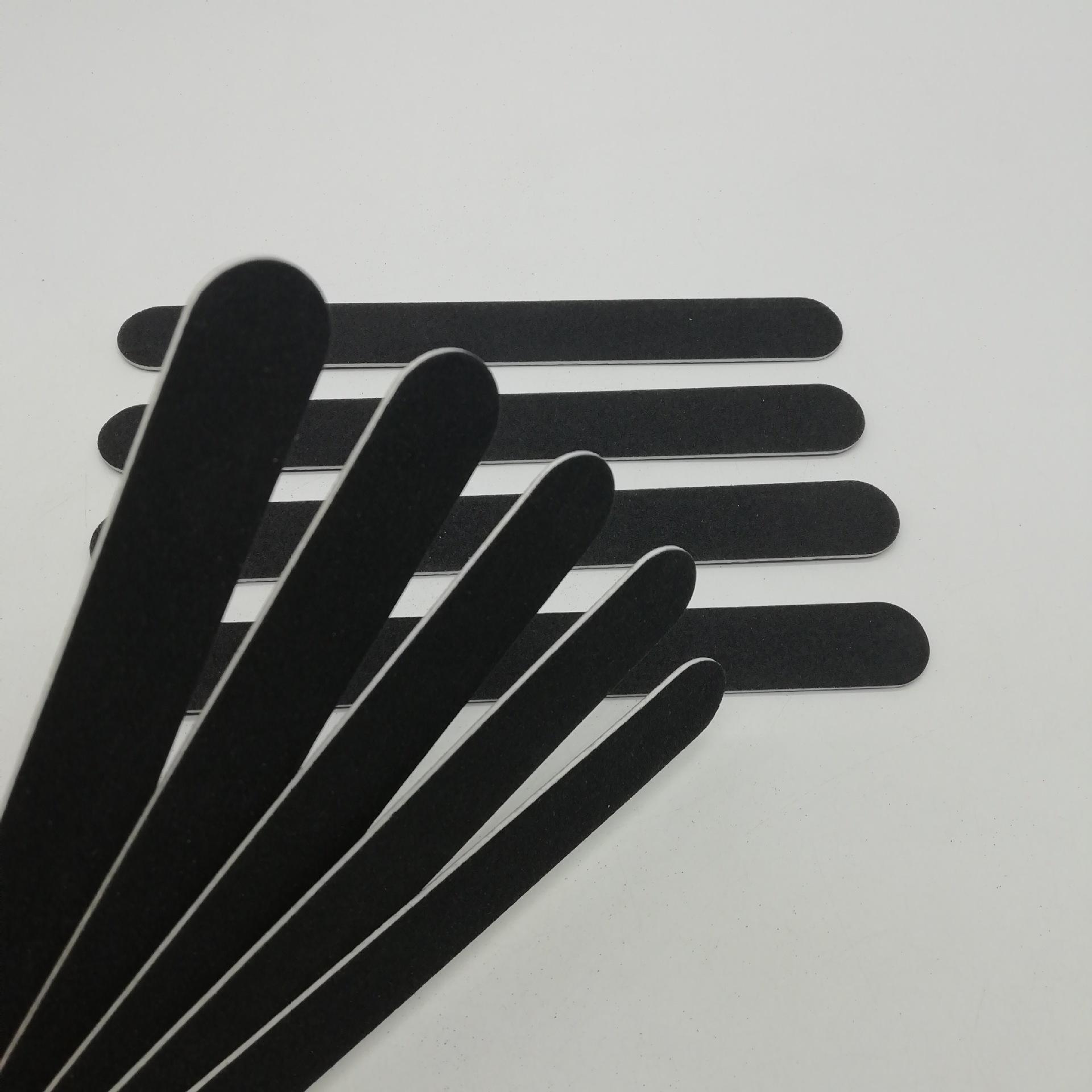 

10pcs Professional Double-sided 100/180 Grit Nail File, Black Nail Care Tool and Home Nail Nail Supplies for Professionals