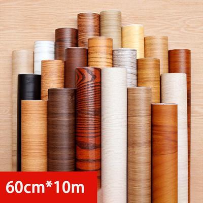 10M zagęścić samoprzylepne wodoodporne drewno tapety folia dekoracyjna szafki kuchenne sypialnia szafa naklejki do renowacji mebli Wallsticker