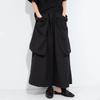 plus size Vintage black Summer High Waist wide leg Pants Women Loose Casual Trousers