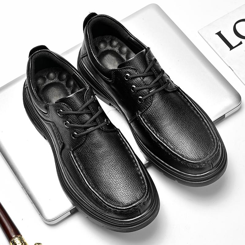Fashion Vintage Style Genuine Leather Oxford Shoes for Men Fashion Designer Soft-soled Casual Shoes Non-Slip Business Driving Sneakers