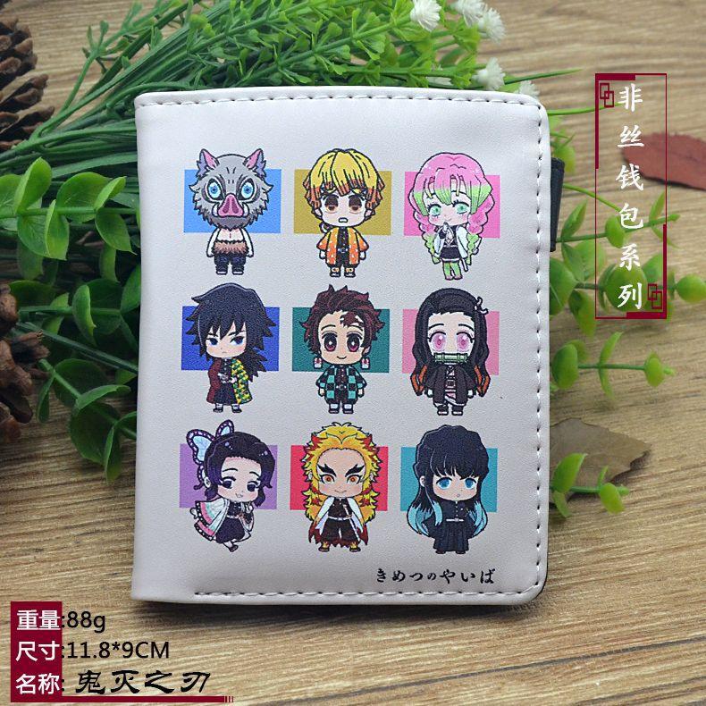 Japan cartoon comics Demon Slayer Stylish Vertical Bag Card Holder Coin Purse 0027