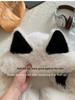 Thick Fleece Fox Ears Hat for Women Winter Scarf Set New Warm Face-lifting Red Army Cap