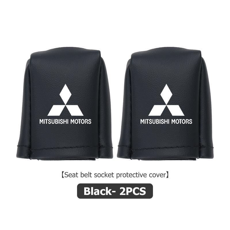 Car Seat Belt Buckle Protective Cover Safety Belt Plug Clip Case For Mitsubishi Outlander Pajero Sport Lancer EX ASX L200