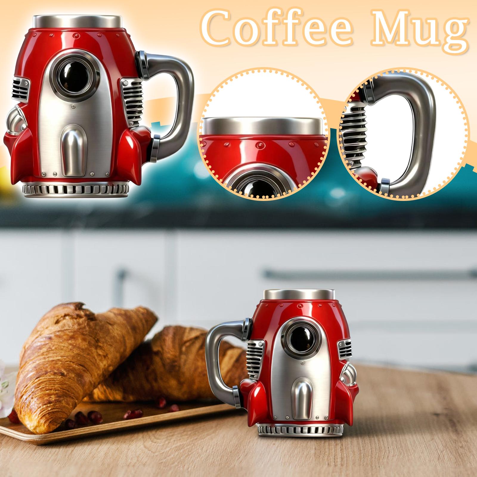 

Rocket Coffee Cup Creative Resin Stainless Steel Mug One Size
