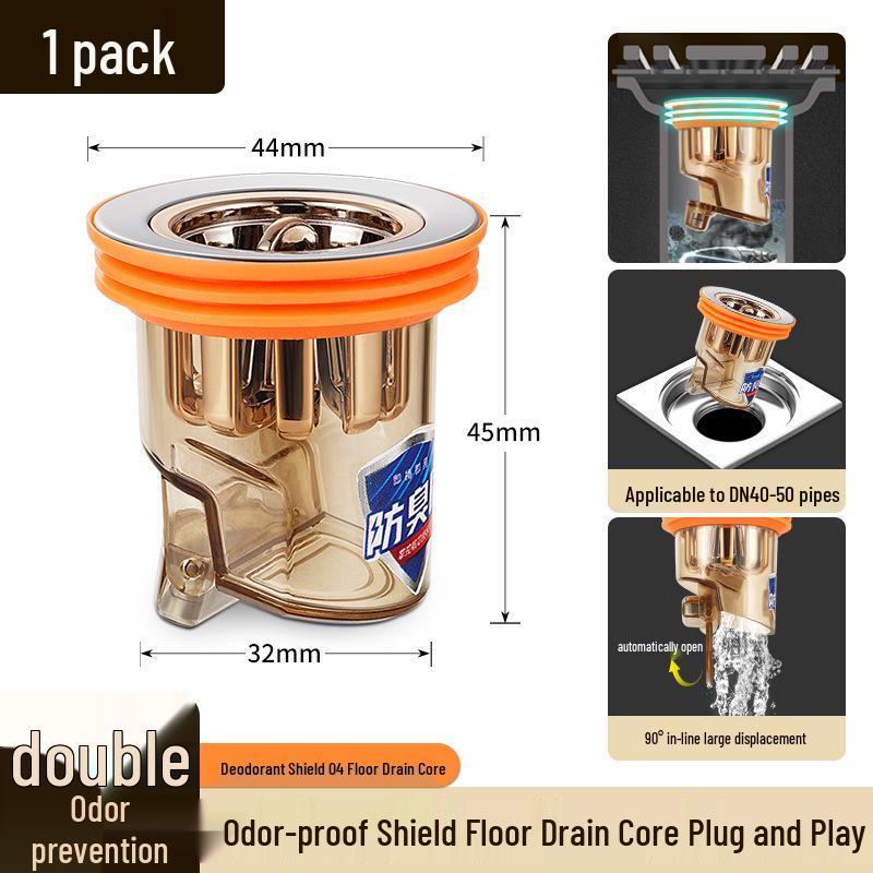 Universal Anti-Odor Insect-Proof Floor Drain Core for Bathroom