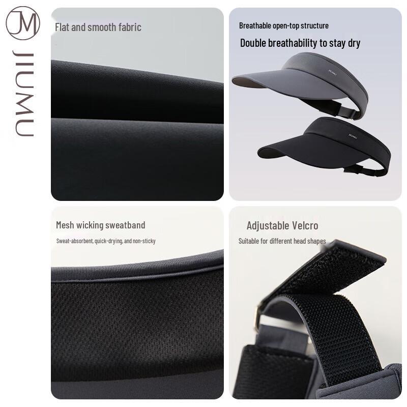 JIUMU Men's Summer Sun Protection Visor Hat CD071