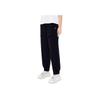 FILA Loose Fit Solid Color Pocket Cuffed Sports Woven Casual Long Pants Women bottoms Black F11W238802FBK