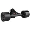 2pcs   Truck with Skate Wheel Riser Pad Bring Accessory(black shaft black wheel)