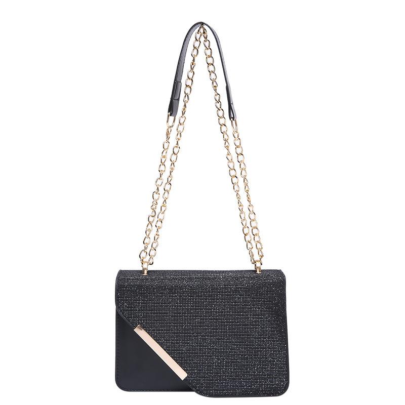 

Niche high-end sense of glossy beveled small square bag