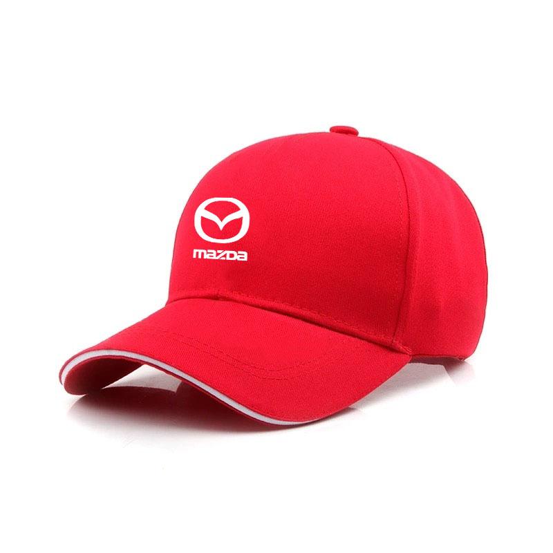 For Mazda CX3 CX-5 CX5 CX7 CX9 MX5 Axela Demio Atenza Car Logo Cotton Adjustable Baseball Hat Outdoor Auto Accessories