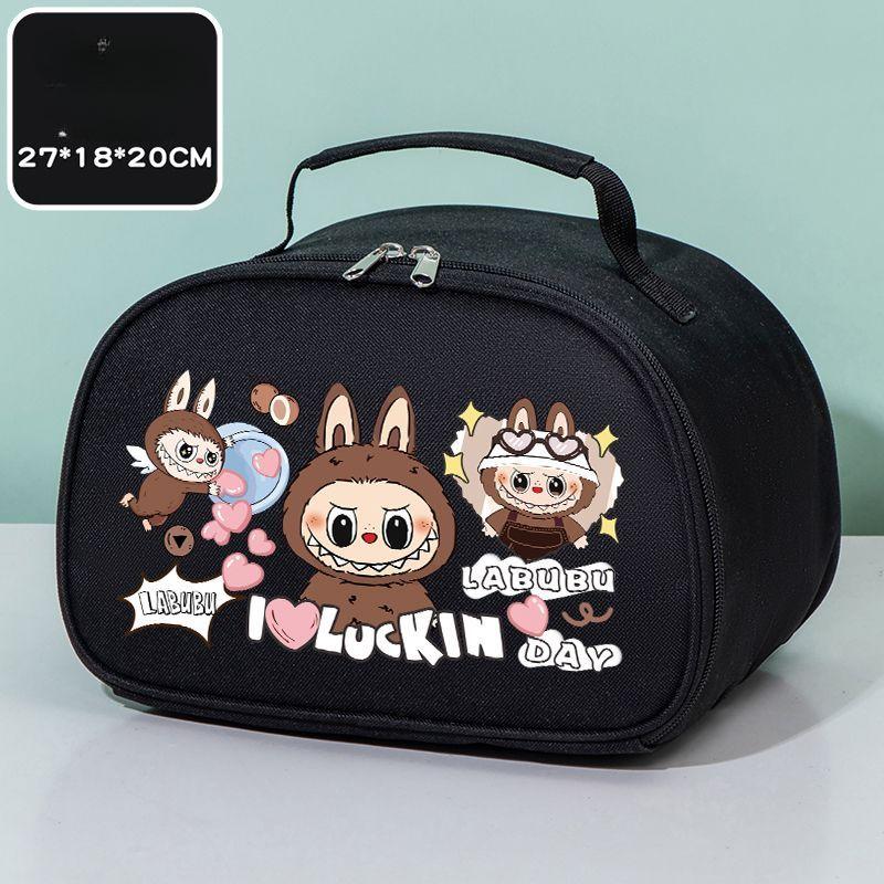 Roztomilá taška na bento, Studentská izolovaná taška, Přenosná taška na oběd s hliníkovou fólií, Velkokapacitní ruční taška