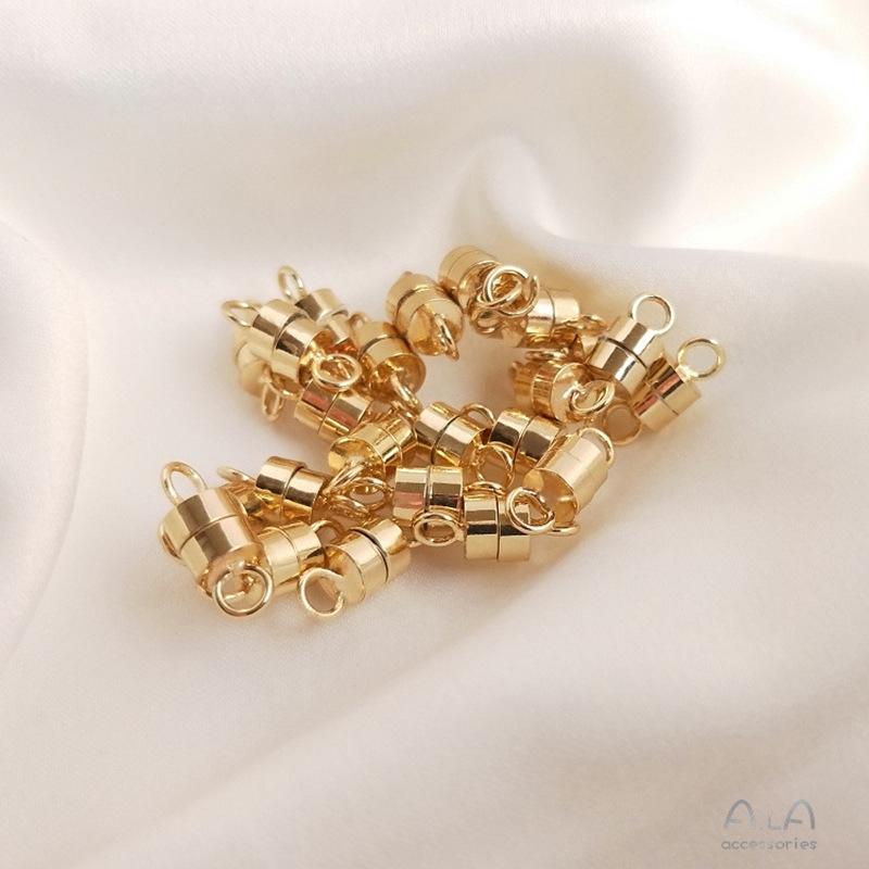 14K Gold-Filled Magnetic Clasp Connector for DIY Bracelet Jewelry