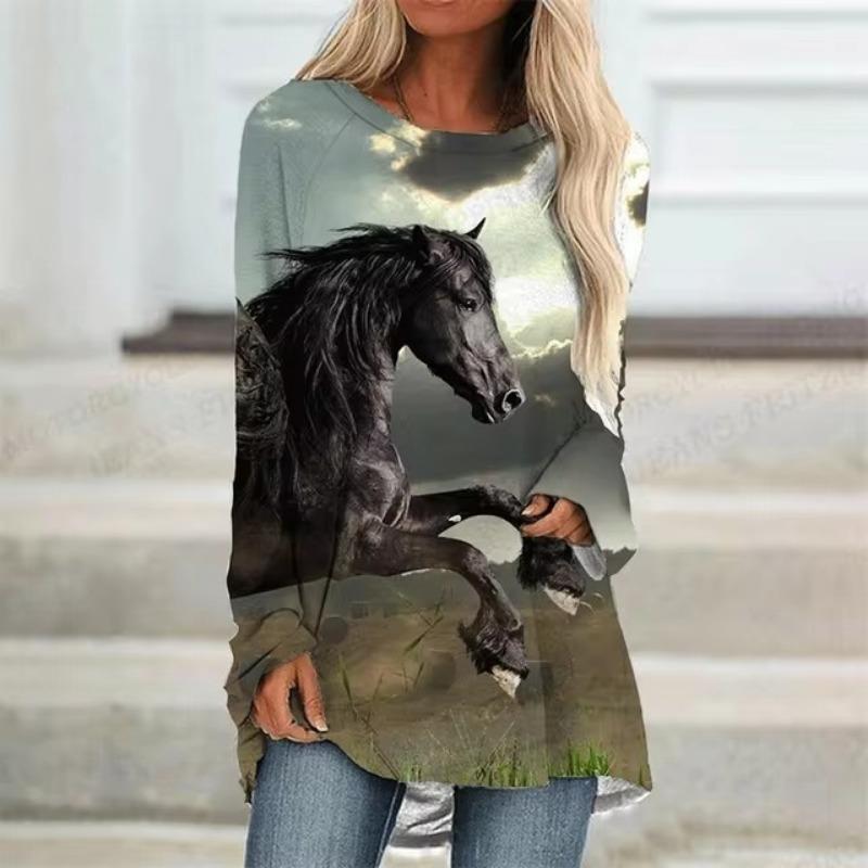 Women's T shirt Tee Christmas Snowflake Print Sparkly Painting Long Sleeve Home Weekend Basic V Neck Regular Painting