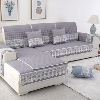 Four Seasons Universal Brushed Fabric Lace Sofa Cushion Thickened Non-Slip Cushion Modern Simple Sofa Cover Cover Full Covered