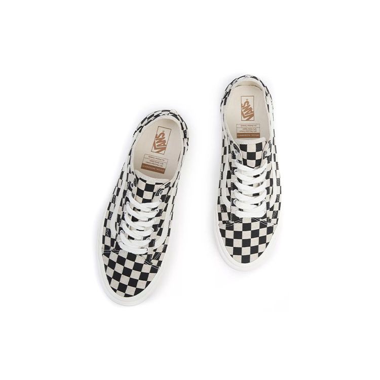Vans Old Skool Tapered Eco Theory - Black White Checkerboard Unisex Sneakers Cream VN0A54F4705