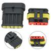 Superseal 1 2 3 4 5 6 Pin Way Sealed Electrical Connector Kit for Crimp Installation in Automotive and Marine Environments
