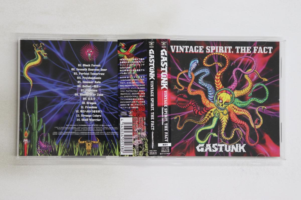

CD GASTUNK - Vintage Spirit, The Fact (Normal Ed DQC1654 MAD INDIAN RECO 2021 Japan Obi Japanese Pop/Rock Used