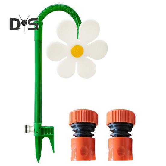 

Танцующий цветочный разбрызгиватель для собак Разбрызгиватель для газона Crazy Flower с шипами Инструмент для полива сада Украшения для полива двора белый