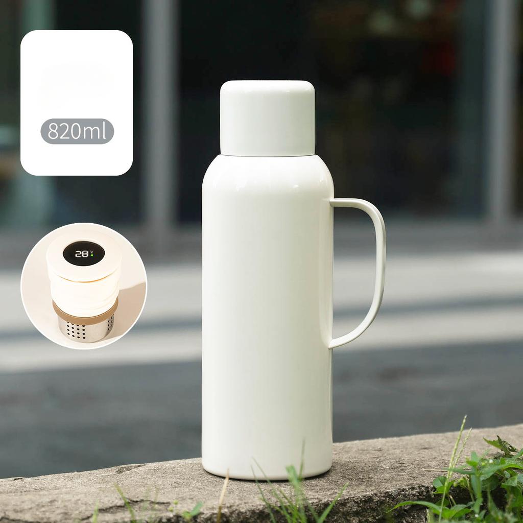 Outdoor 316 Stainless Steel Locking Oil Spray Teapot Portable Car Mountain Climbing Insulation Kettle Travel Simple Handle Kettle