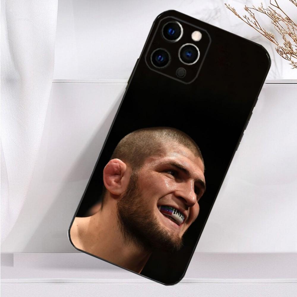 Boxing Cool K-Khabib Phone Case For iPhone 16,15,14,13,12,11 Plus,Pro Max,XS,X,XR,SE,Mini,8,7 Soft Silicone Black Cover iPhone15pro