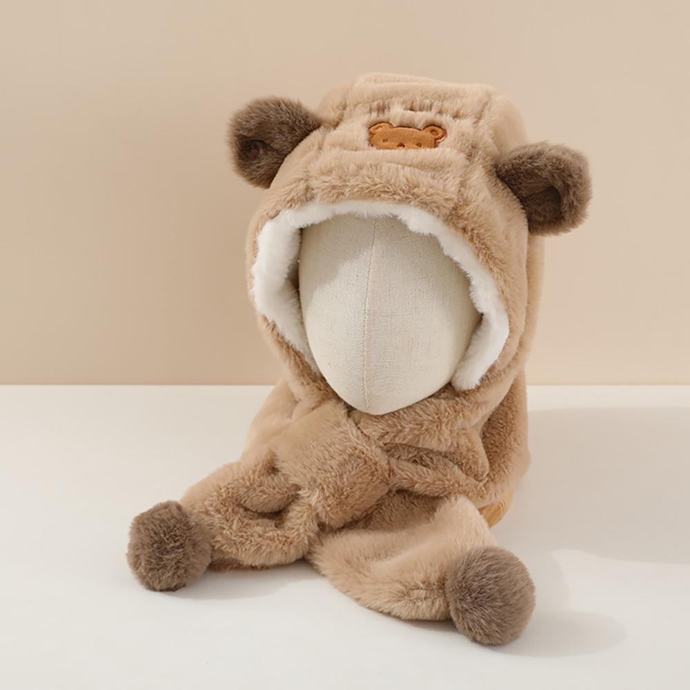 Soft Warm Fluffy Fur Hat Ear Protection Cartoon Beanie Lightweight Windproof Thermal Headgear Winter