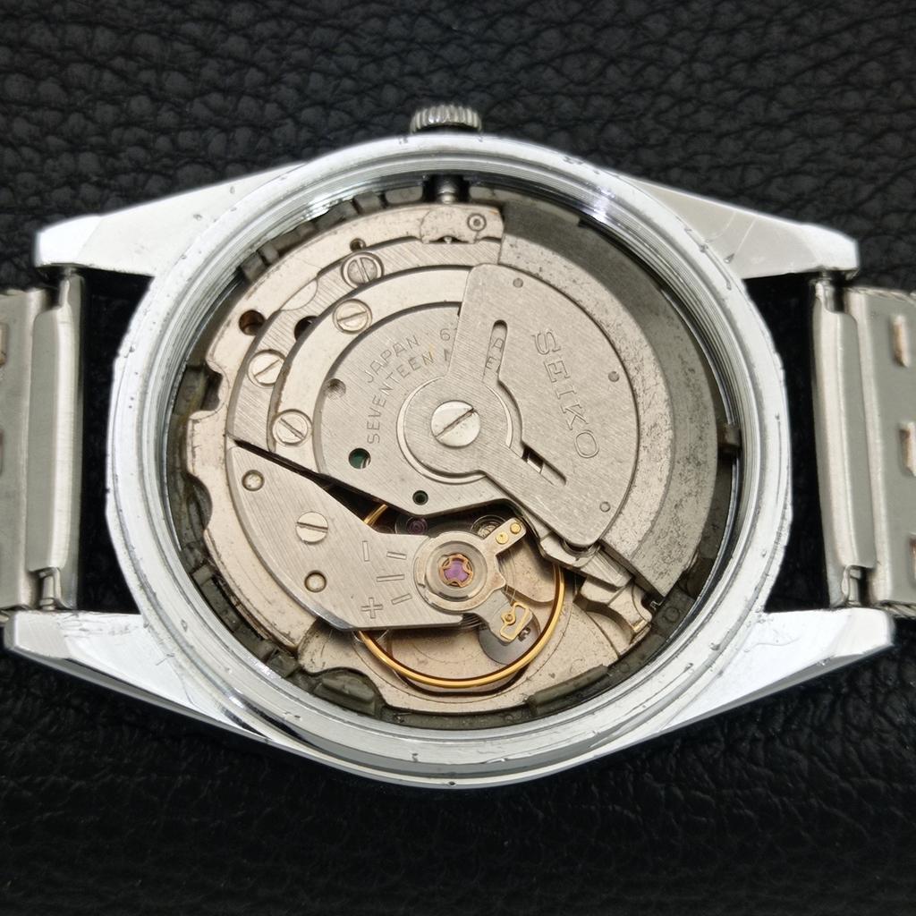 VINTAGE REFURBISHED SEIKO 5 AUTOMATIC JAPAN MENS SILVER DIAL WATCH a443989-1