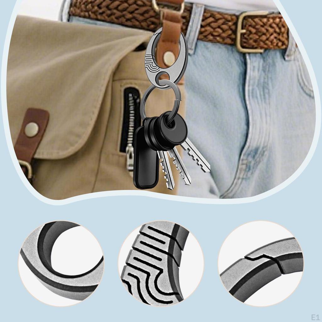 Mini Keyring Key Clip Accessories Equipment for Men and Women Portable Multifunction Ideal Gift