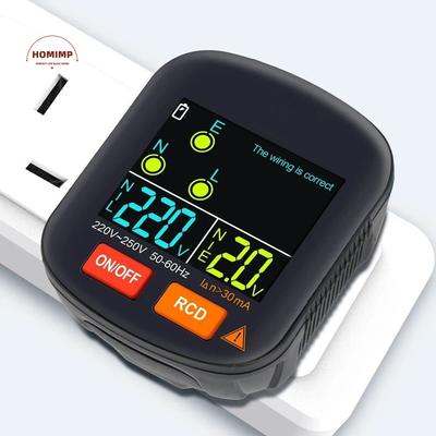 Checking Tool Digital Smart Socket Detector Ground Zero Line Rcd Test Socket Tester NCV Test Polarity Phase Voltage Test UK Plug