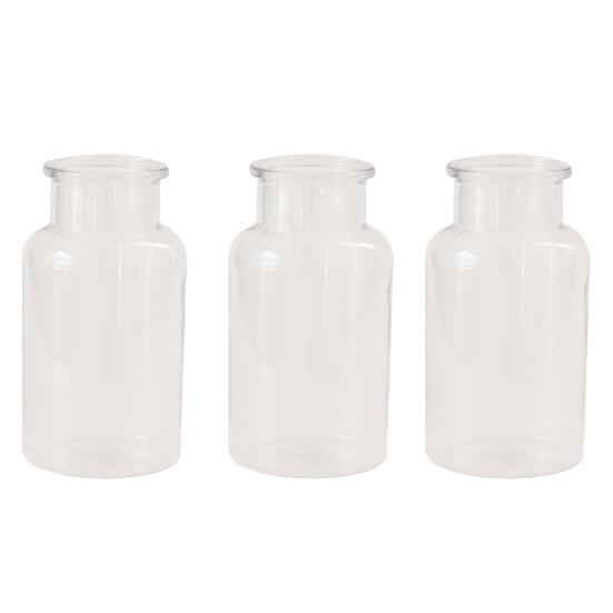 Yousheng Small Vases for Flowers, Mini Clear Glass Bud Vases, Mini Flower Vase for Wedding Table Centerpiece Home Decor,