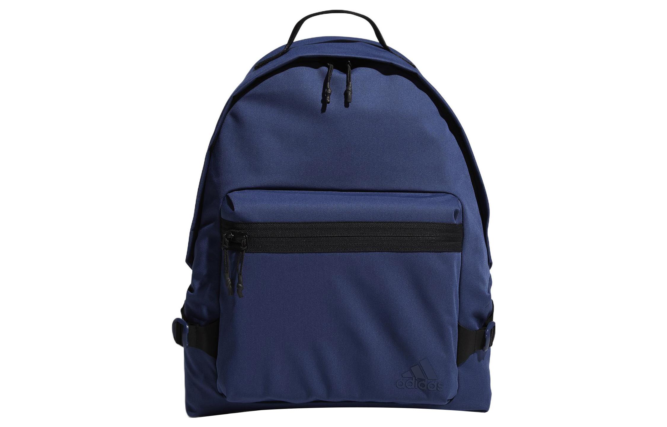 Adidas Polyurethane Backpack Regular Unisex Blue Black FM2357