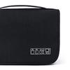 Black Travel Storage Bag with Hook Wet Dry Separation Large Capacity Hanging Toiletries Storage Bag