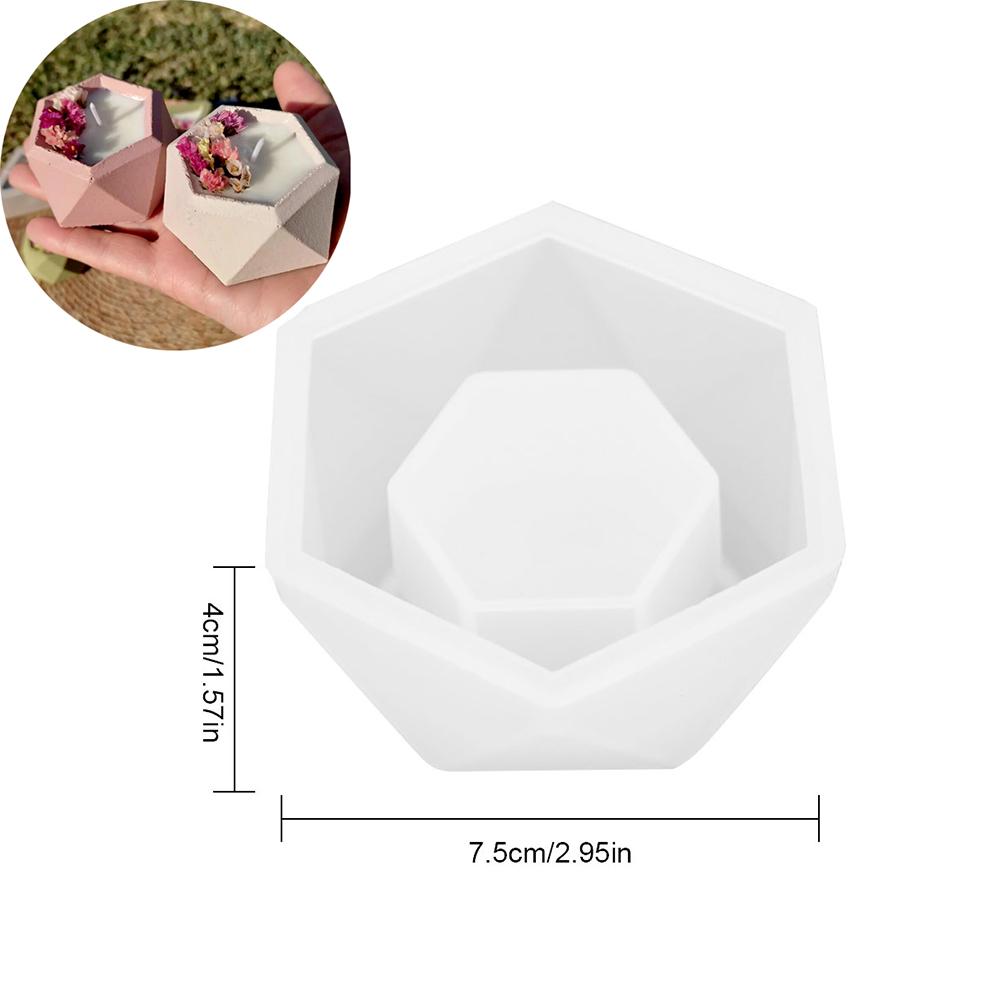 DIY Flower Shape Planter Silicone Mold Concrete Cement Mould for Candle Holder Storage Box Flowerpot Epoxy Resin Mold Home Decor